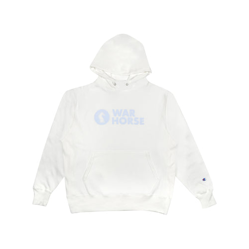 Stacked Logo Hoodie - White - Stacked Logo Hoodie - White