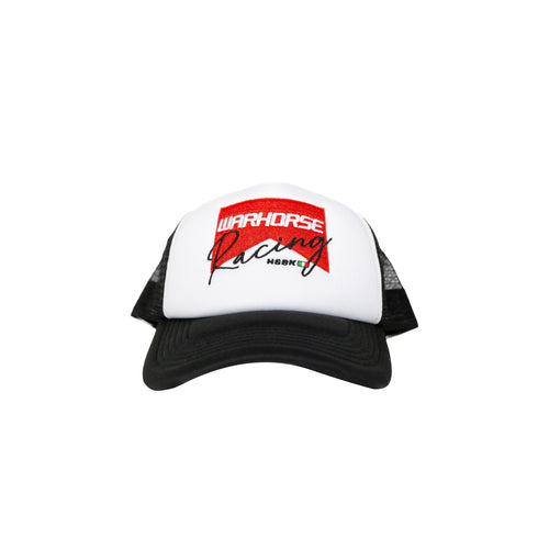 Warhorse HSBK Racing Flag Cap - Red/White - Warhorse HSBK Racing Flag Cap - Red/White