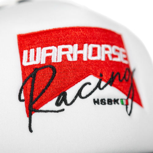 Warhorse HSBK Racing Flag Cap - Red/White - Warhorse HSBK Racing Flag Cap - Red/White