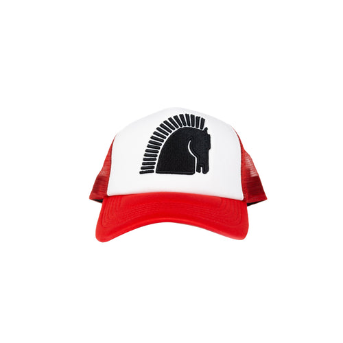 Warhorse HSBK Racing Emblem Cap - Red/White - Warhorse HSBK Racing Emblem Cap - Red/White